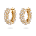 Pearl Cluster Huggie Hoops — Glam by Layal