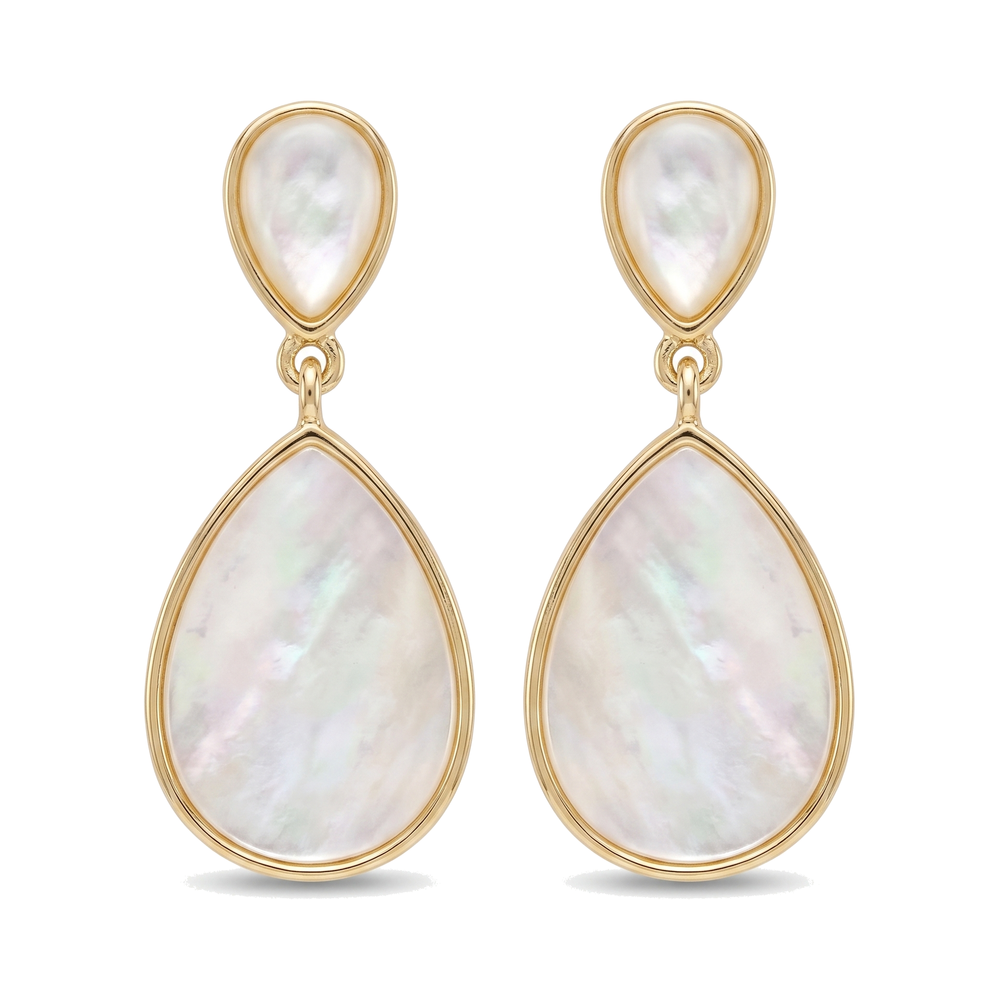 Mother-of-Pearl Teardrop Earrings — Glam by Layal