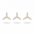 Crystal Fan Studs