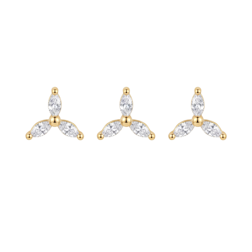 Crystal Fan Studs