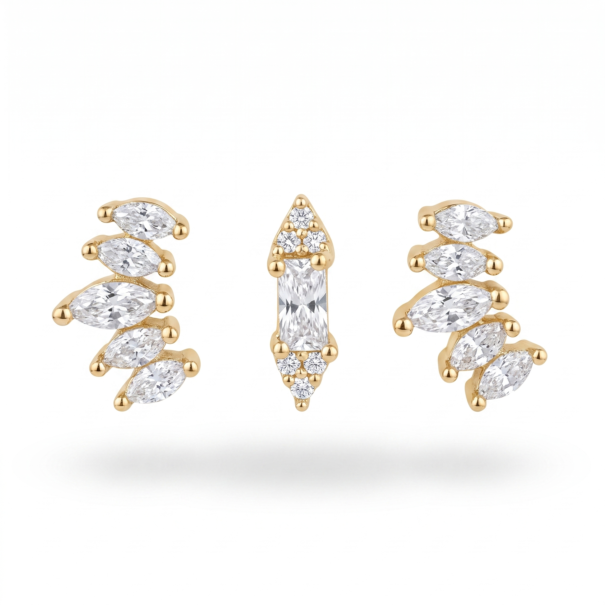 Marquise Cluster Studs