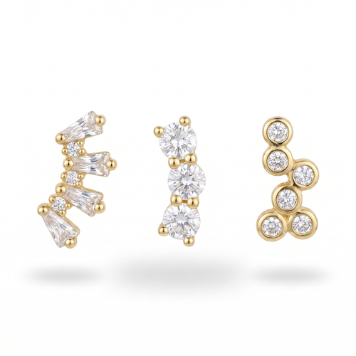 Baguette Crystal Climbers