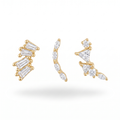 Crystal Baguette Studs