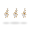 Round & Baguette Studs