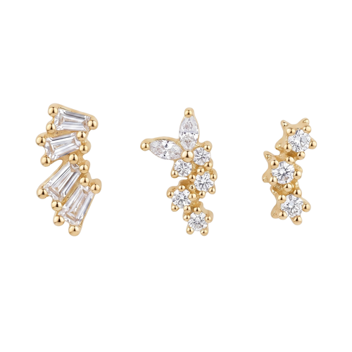 Crystal Cluster Studs
