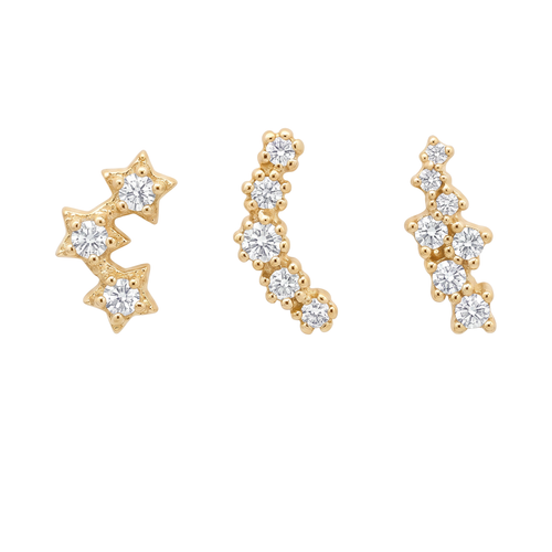 Crystal Star Studs