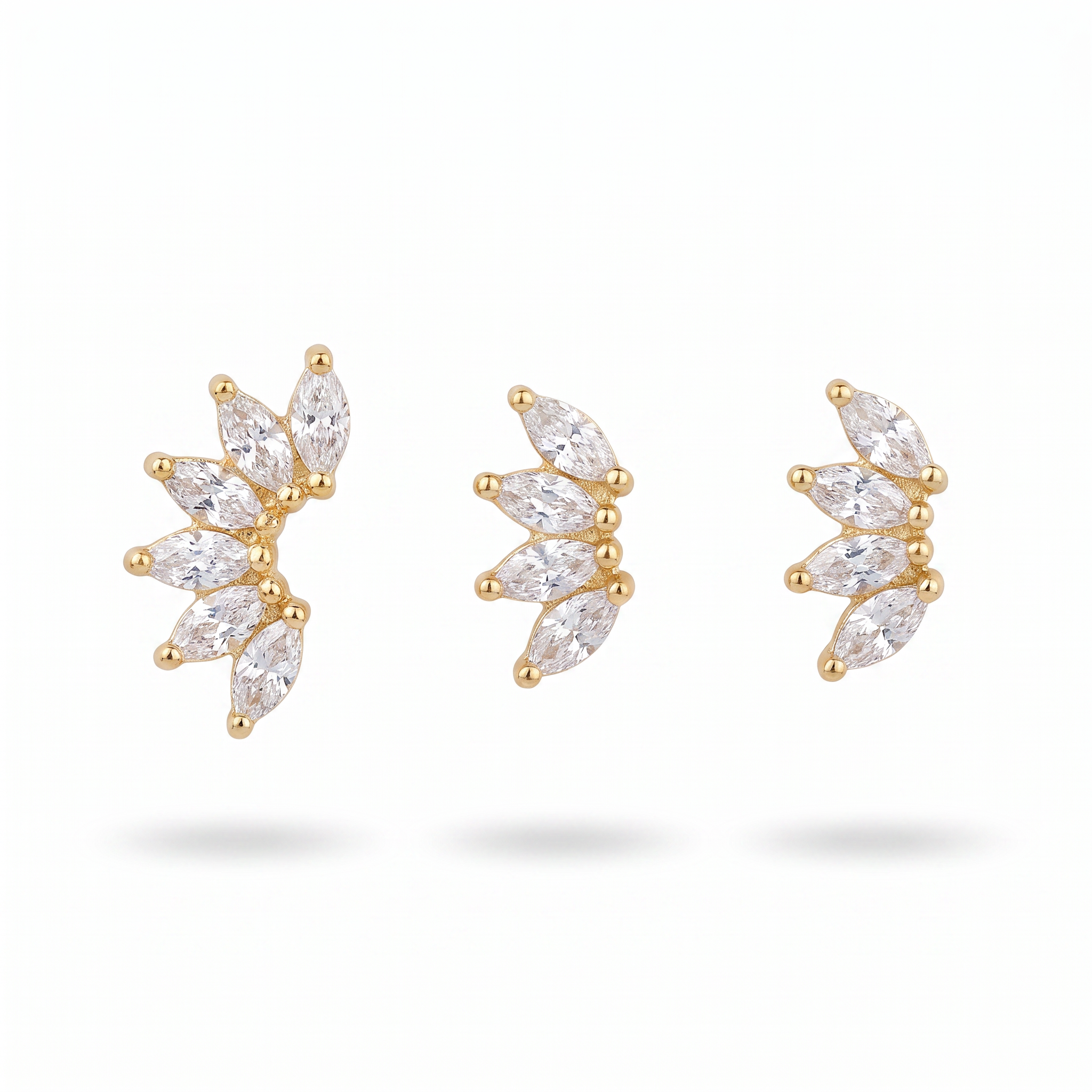 Marquise Fan Studs