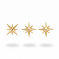 Gold Starburst Studs