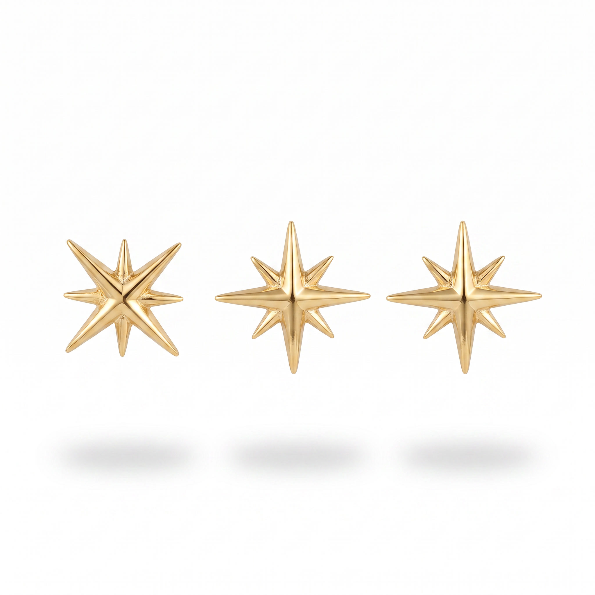 Gold Starburst Studs