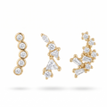 Crystal Bar & Cluster Studs