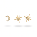 Moon & Starburst Studs