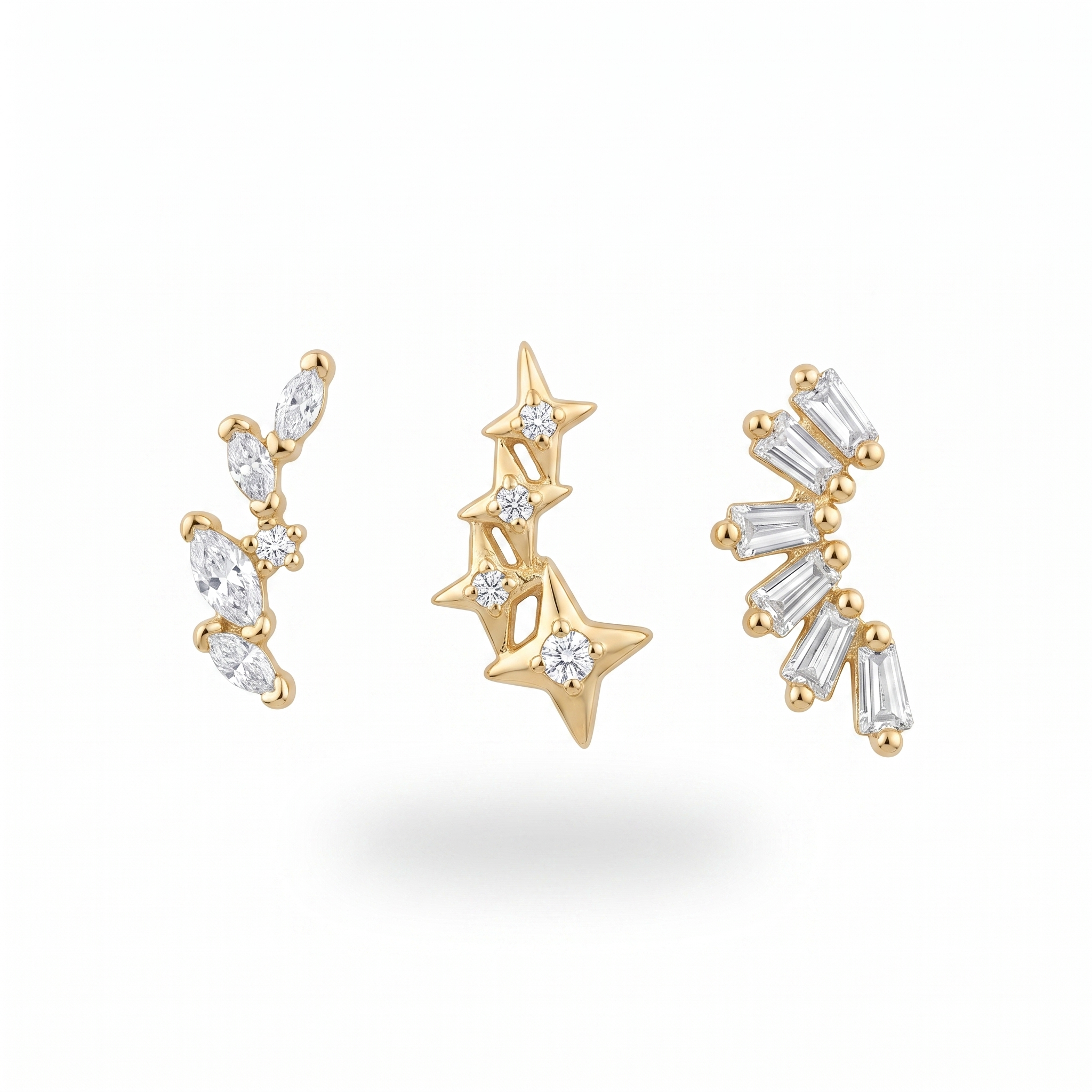 Marquise & Star Studs