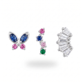 Sapphire Butterfly Studs