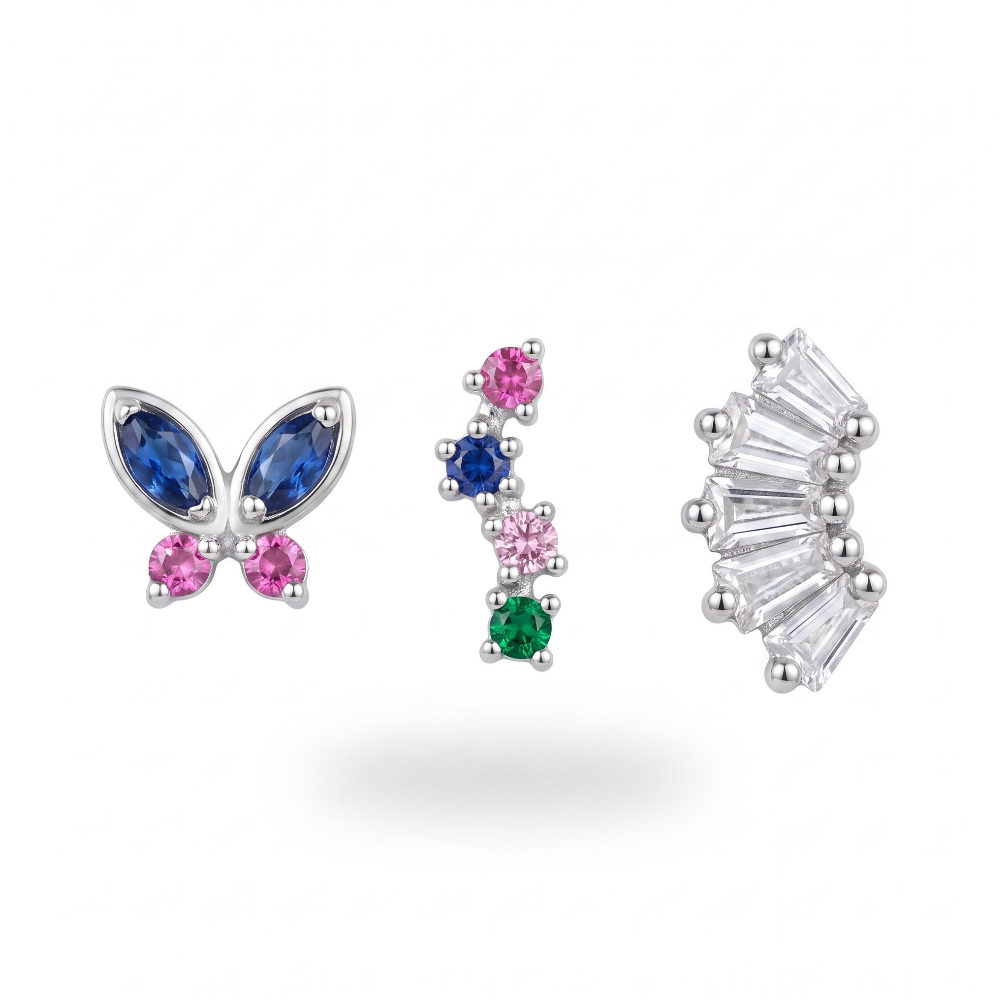 Sapphire Butterfly Studs