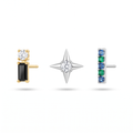 Black & Blue Gem Studs