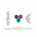 Gem Trio & Moon Studs