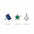 Blue & Green Gem Studs