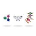Gem Trio & Wing Studs