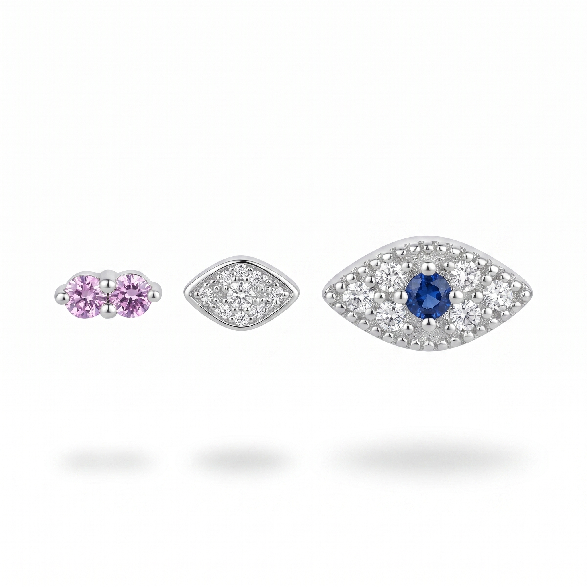 Evil-Eye Crystal Studs