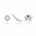 Opal Star & Spider Studs
