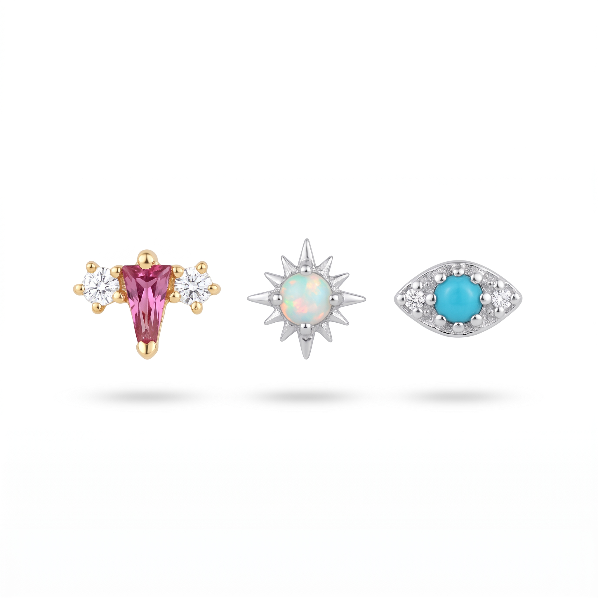 Opal & Turquoise Studs