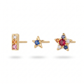 Rainbow Bar & Star Studs