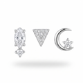Marquise & Moon Studs