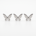 Silver Butterfly Studs
