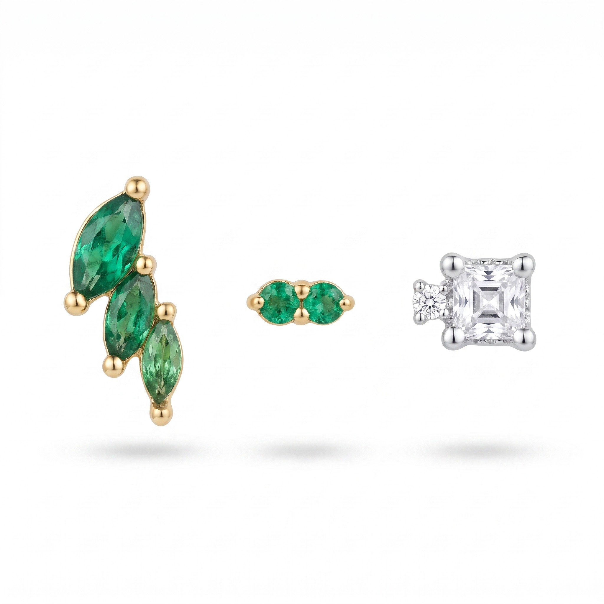 Emerald Climber Studs