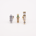 Crystal Gem Huggie Hoops