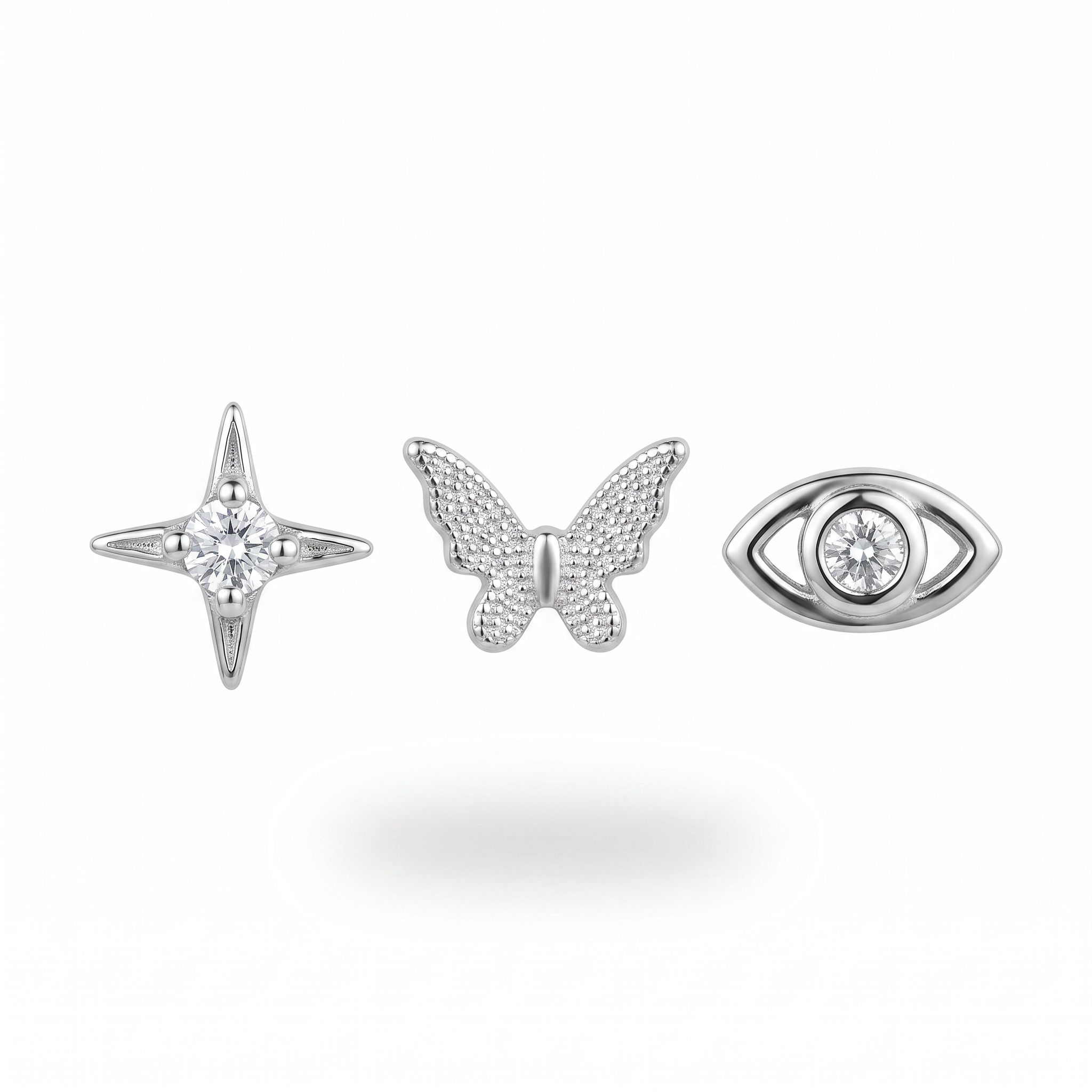 Star, Butterfly & Eye Studs