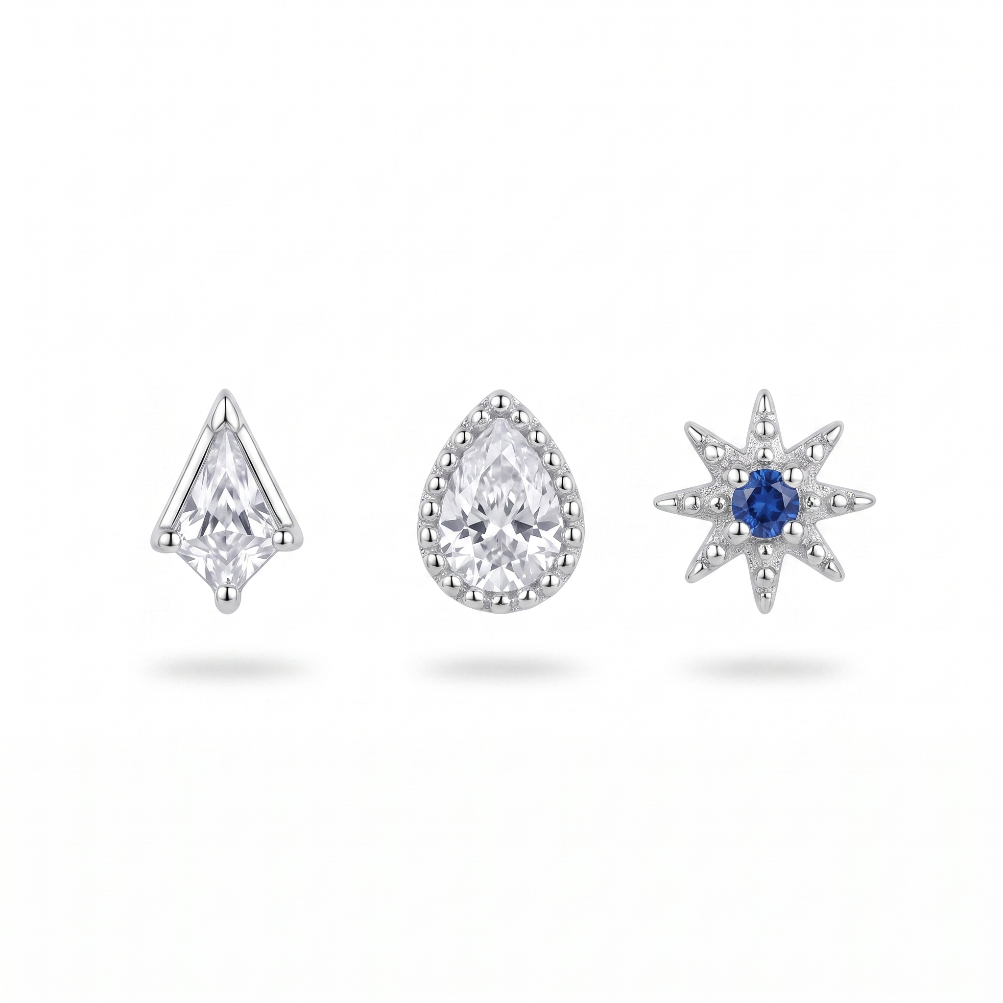 Kite & Sapphire Star Studs
