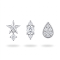 Star & Teardrop Crystal Studs