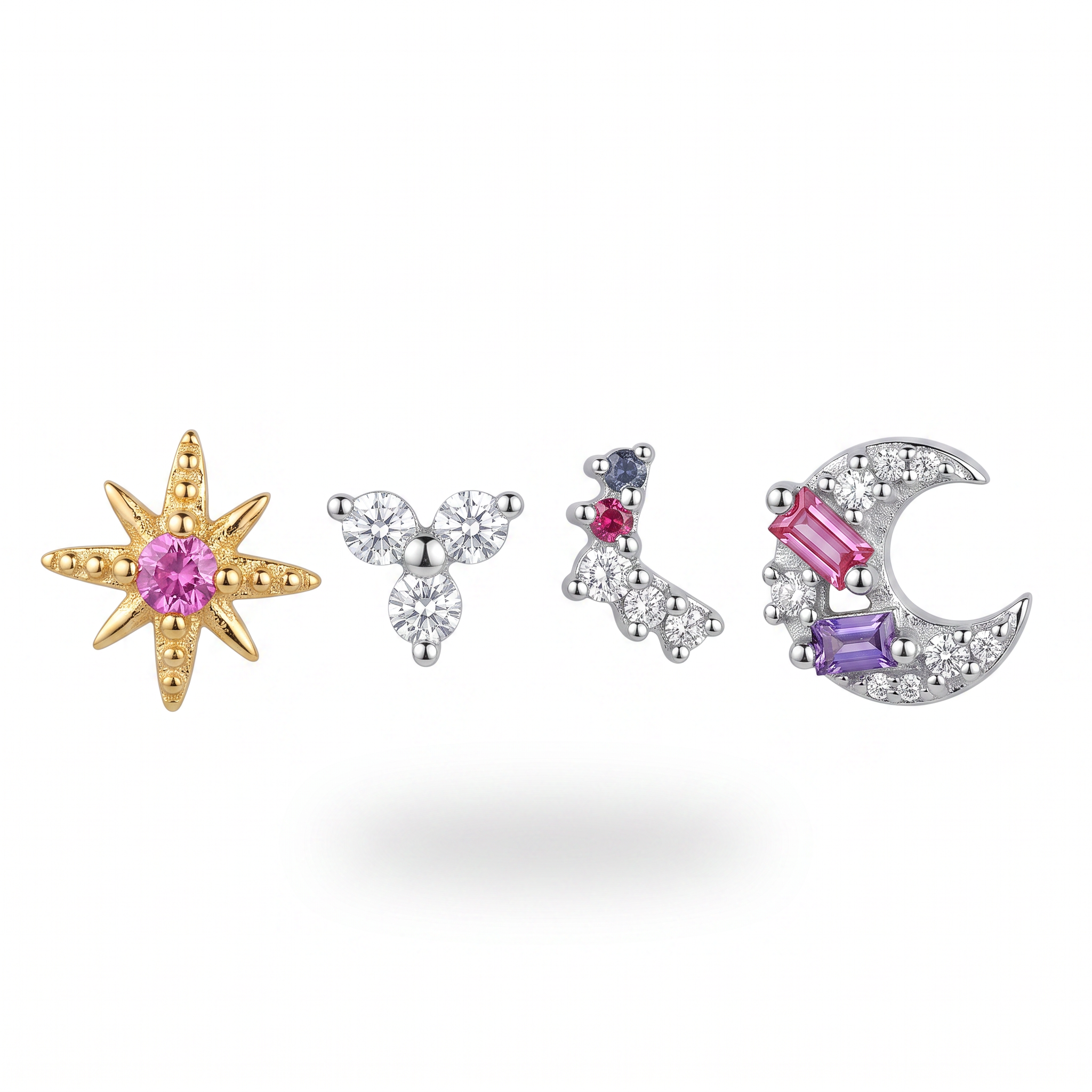 Starburst & Pink Moon Studs
