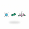 Turquoise Star & Dragonfly Studs