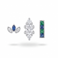 Marquise & Blue Bar Studs