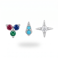 Gem Trio & Star Studs