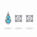 Turquoise Kite & Square Studs