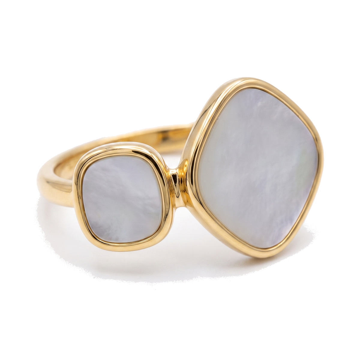 Mother-of-Pearl Twin Ring — Glam by Layal