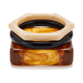 Tortoise Resin Bangle Set — Glam by Layal