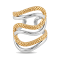 Two-Tone Open Ring — Glam by Layal